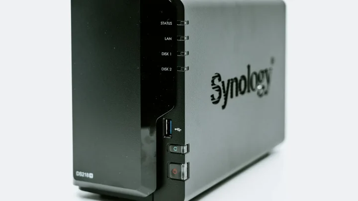 gray Synology machine