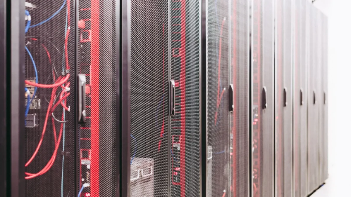 System with various wires managing access to centralized resource of server in data center