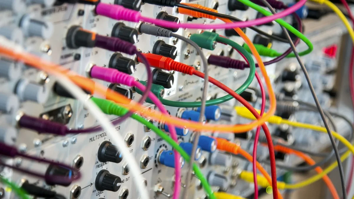 assorted electric cables