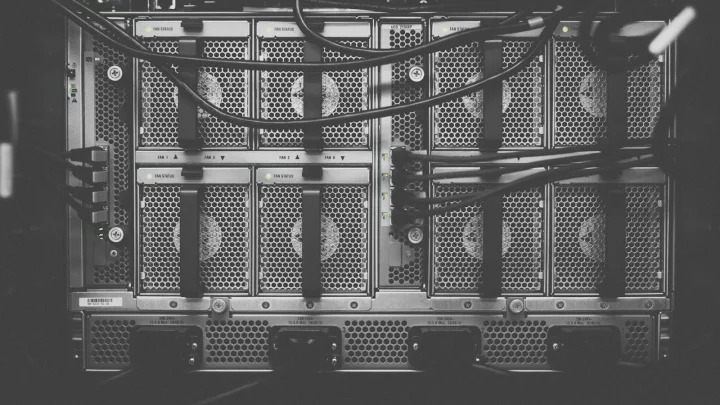 photo of computer cables